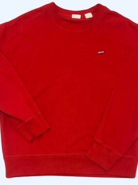 Levi's women’s Bright Red Crewneck Sweatshirt